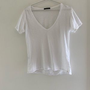 White V-Neck